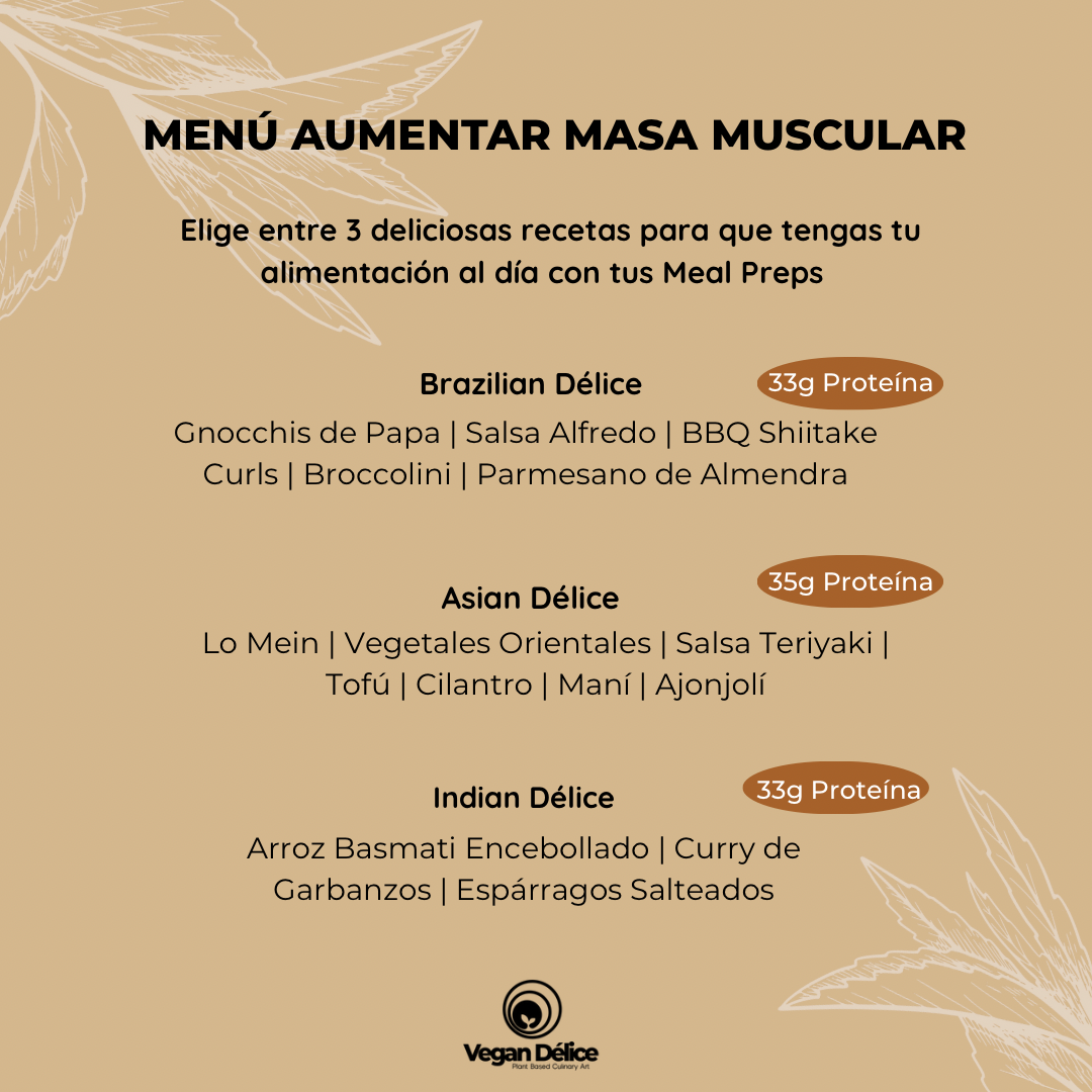 Menú para Aumentar en Masa Muscular