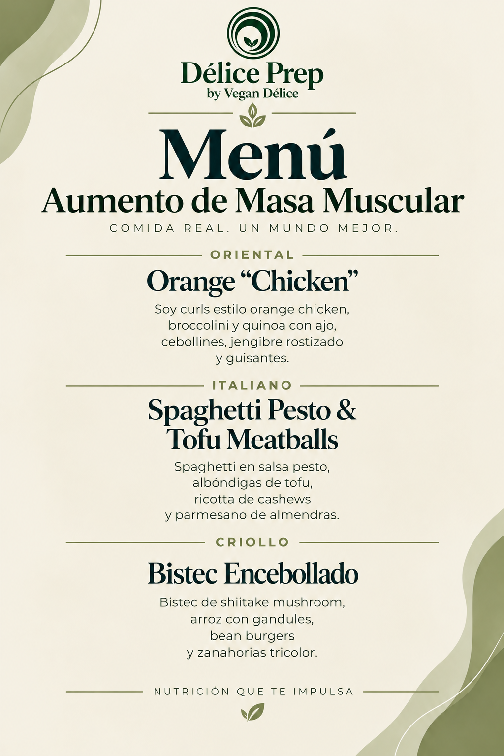 Menú para Aumentar en Masa Muscular